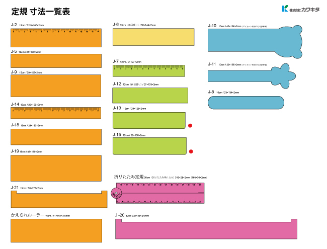 定規一覧